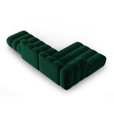 Micadoni Home temno zelena kotna sedežna garnitura (levi kot) lupine | Shoptok.si