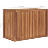  Povišena gredica 100 x 50 x 70 cm od masivne tikovine | shoptok.hr