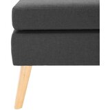 vidaXL stolček za noge temno sivo blago | Shoptok.si