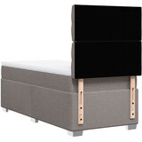  Krevet s oprugama i madracem smeđesivi 80x200 cm od tkanine | shoptok.hr
