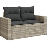  11-dijelni set vrtnih sofa poliratan s jastucima svijetlosivi | shoptok.hr