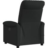  Masažni naslonjač od tkanine crni | shoptok.hr