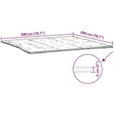 vidaXL Zaštita za madrac bijela 200x200 cm | shoptok.hr