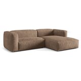 Micadoni Svjetlo smeđa kutna garnitura od bouclé tkanine (s desnim kutom) Martina – Home | shoptok.hr