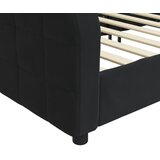  Dnevni krevet crni 90 x 200 cm baršunasti | shoptok.hr