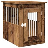 vidaXL Boks za psa starinski les 45x62x59 cm inženirski les | Shoptok.si