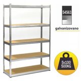 SmartStorage polica metal medijapan 180x100x50cm 5x100kg