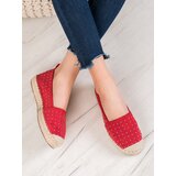 SHELOVET GOODIN RED SUEDE ESPADRYLE | Shoptok.si