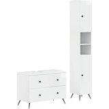  Set kupaonskih ormara od 2 dijela BREDA Bijela visokog sjaja | shoptok.hr