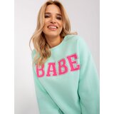 Wow Donna Sweatshirt-EM-BL-617-11.32-mint | Shoptok.si