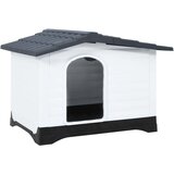 vidaXL Kućica za pse siva 90 5 x 68 x 66 cm od polipropilena | shoptok.hr