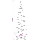  Metalno božićno drvce sa stalkom KUOPIO 180 cm Topla bijela Slike