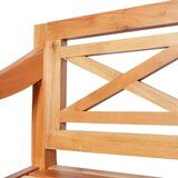  Klupa Batavia 123 cm od masivnog drva mahagonija svjetlosmeđa | Eponuda.com