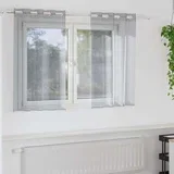 zavjesa 2 pcs Tamno siva 140 x 140 cm Poliester