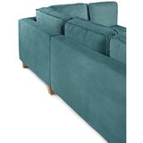 Bonami Selection Tirkizna sklopiva kutna garnitura od samta (s desnim kutom) Tori – | shoptok.hr