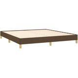  Box spring postelja z vzmetnico temno rjava 180x200 cm blago, (20902153) | Shoptok.si