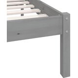 Okvir za krevet od masivne borovine sivi 90 x 200 cm | shoptok.hr