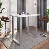 XXXL Barska Miza Xona B, Bela, Srebrna, 110x80 | Shoptok.si