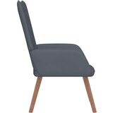  Stolica za opuštanje tamnosiva baršunasta | shoptok.hr