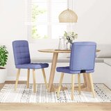 vidaXL Jedilni stoli 2 kosi jeans modra blago | Shoptok.si