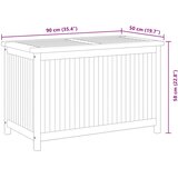  Vrtna kutija za pohranu 90 x 50 x 58 cm od masivne tikovine | shoptok.hr