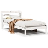 vidaXL Okvir kreveta bez madraca bijeli 75 x 190 cm masivna borovina Cijene