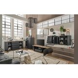home24 NIZKA OMARICA črna, barve hrasta | Shoptok.si