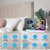 SZELAM digitalna budilka z rgb osvetlitvijo in led ogledalom odprta embalaža | Shoptok.si