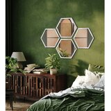 knor Stenska ogledala v kompletu 4 ks 35x40 cm Heksagon | Shoptok.si