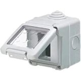 GEWISS GW27042 vodonepropusno kućište za sistemske uređaje - 2 gang - siva ral 7035 - ip55 Cene