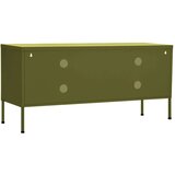 TV omarica olivno zelena 105x35x50 cm jeklo, (20620112) | Shoptok.si