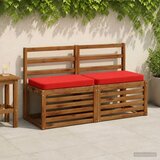 Jastučići za klupe - 2 dijela VUGHT 2 kom. 100% poliester - Crvena (poliester) 60 x 40 cm 2 | shoptok.hr
