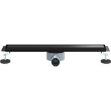 Tuš kanal 2-u-1 sa 360° sifonom Crna 60 cm Nehrđajući čelik 304 | shoptok.hr