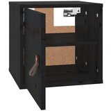  Zidni ormarić crni 31 5 x 30 x 30 cm od masivne borovine | shoptok.hr