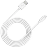 Canyon MFI C48 Lightning USB Cable for Apple , round, PVC, 2M, OD:4.0mm, Power+signal wire: 21AWG*2C+28AWG*2C, Data transfer speed:26MB/s, White. With shield , with logo and package. Certification: ROHS, MFI. - CNS-MFIC12W
