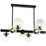  Klausen 106003 - Luster na šipci HYPERION 7xE27/7W/230V crna/prozirna | Eponuda.com