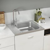 vidaXL Kuhinjski sudoper srebrni 500x600x155 mm od nehrđajućeg čelika cijene