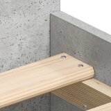  Okvir kreveta s uzglavljem i podnožjem boja betona 90x190 cm | shoptok.hr