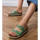 D/CEO Zebrina ethnic purple sandals with buckles on the straps | ePonuda.com
