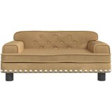  Krevet za pse smeđi 70 x 45 x 30 cm baršunasti | shoptok.hr