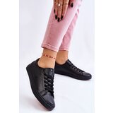 EVENTO Women's Classic Leather Sneakers Black Misima | shoptok.hr