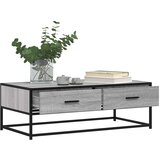  Stolić za kavu siva boja hrasta 100x50x35 cm od drva i metala | Eponuda.com