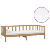  Dnevni ležaj s madracem 90x200 cm boja meda od masivne borovine | Eponuda.com