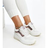 Cross Jeans White wedge women's sneakers | shoptok.hr