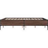  Okvir za krevet smeđi hrast 120x190cm konstruirano drvo i metal | Eponuda.ba