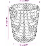  Kante za papirni otpad 2 pcs Prirodna 26 x 26 x 29 cm Zumbul | Eponuda.ba