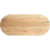 vidaXL Mizna plošča 140x60x4 cm trdna hrastovina ovalna | Shoptok.si