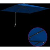  Vrtni dežnik z LED lučmi Azur modra 248,5 x 247,5 x 160 cm, (5000160790) | Shoptok.si