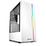  Kućište SHARKOON gaming, RGB Slider, ATX, 1x120mm fan, white, Tempered Glass | Eponuda.ba