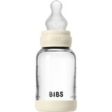 Bibs steklenička steklena silikon 120 ml, počasen pretok Ivory Cene